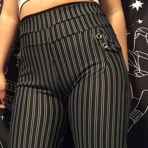 Striped dress pants